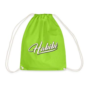 habibi chéri chéri chéri petite amie meilleur meilleur amour besti - Sac de sport léger - vert néon - Devant