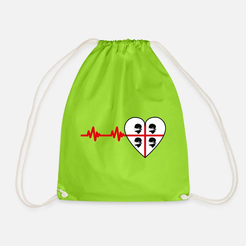4 Mori Masked Pulse - Drawstring Bag - neon green