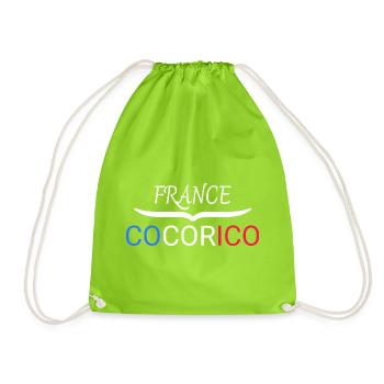 France cocorico  - Sac de sport léger - vert néon - Devant