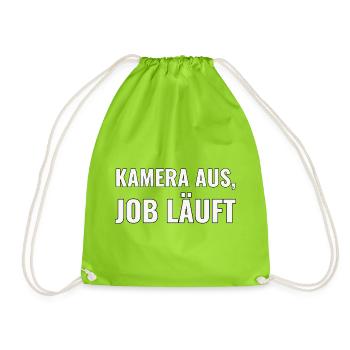 Remote Job Geschenk für den Berufseinstieg - Turnbeutel - Neongrün - Vorne