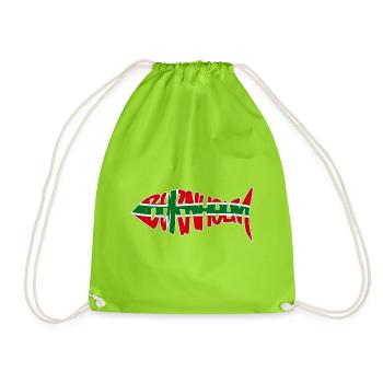 Poisson de Bornholm Original - Sac de sport léger - vert néon - Devant