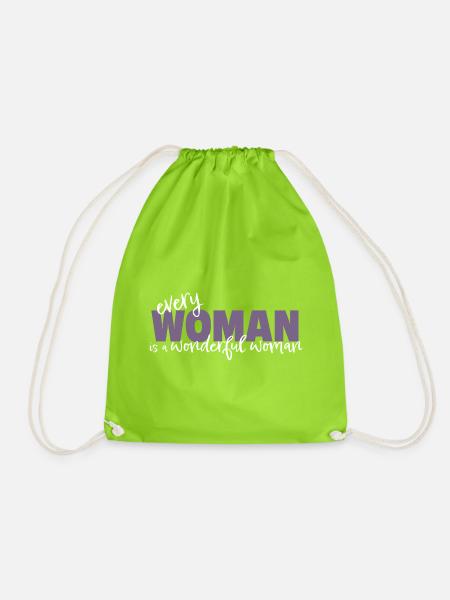 Every Woman is a Wonderful Woman - Turnbeutel - Neongrün