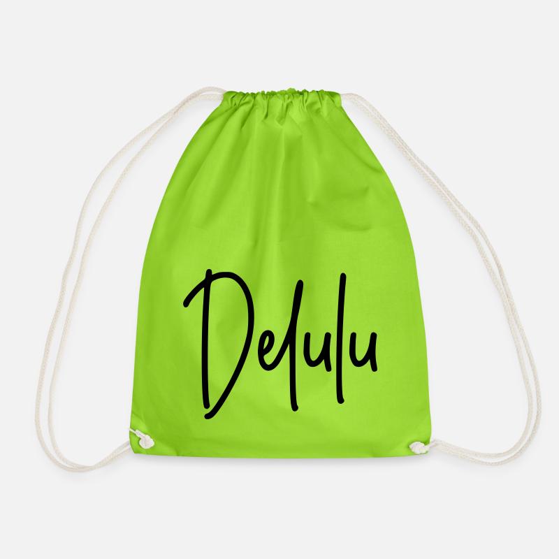 Delulu - Turnbeutel - Neongrün