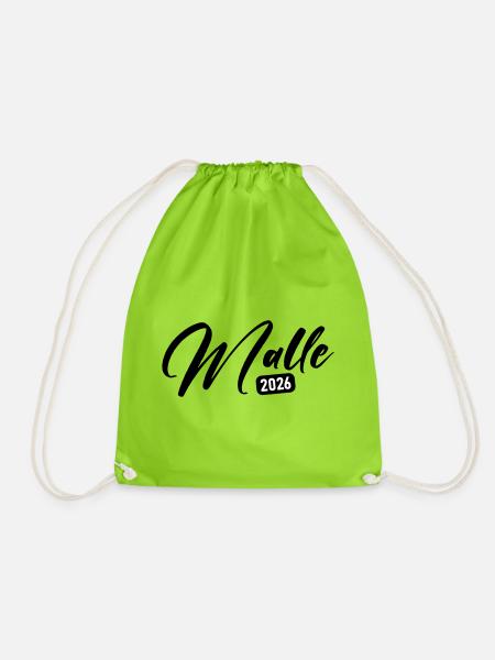Malle 2026 - Turnbeutel - Neongrün