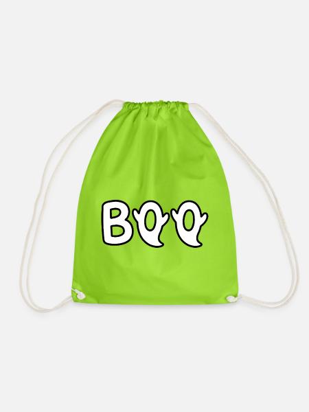 BOO Geister - Turnbeutel - Neongrün