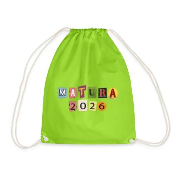Matura 2026  - Turnbeutel - Neongrün - Vorne