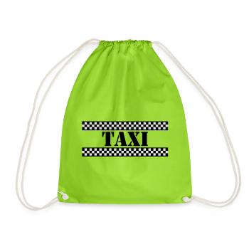 NY Taxi - Turnbeutel - Neongrün - Vorne