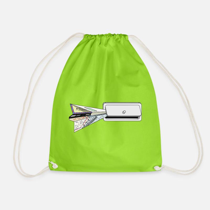 PLAN - Drawstring Bag - neon green