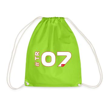 -TR07-2026 - Sac de sport léger - vert néon - Devant