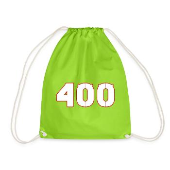 nummer 400 - Turnbeutel - Neongrün - Vorne
