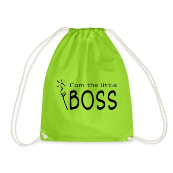Boss, kleiner Boss, Kind ab Geburt - Turnbeutel - Neongrün - Vorne