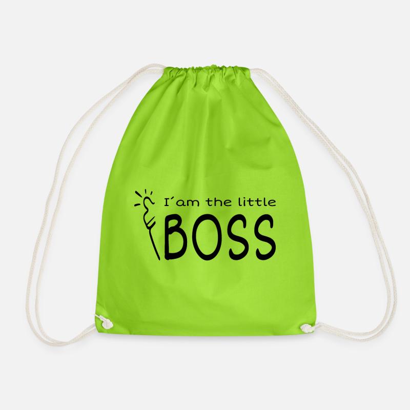 Boss, kleiner Boss, Kind ab Geburt - Turnbeutel - Neongrün