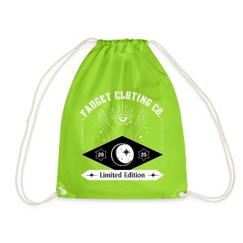 Mystic Eye Hand Symbol Limited - Drawstring Bag - neon green - Front