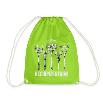 Rechenzentrum IT EDV Nerd Computer Shirt Geschenk - Turnbeutel - Neongrün - Vorne