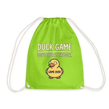 Enten Spiel Nicht Gucken - Turnbeutel - Neongrün - Vorne
