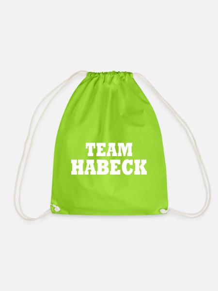 Team habeck - Turnbeutel - Neongrün