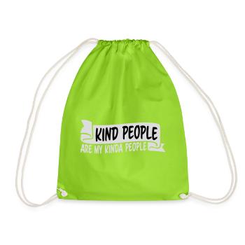 Les gens gentils sont mon genre de gentillesse - Sac de sport léger - vert néon - Devant