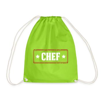 Chef - Turnbeutel - Neongrün - Vorne