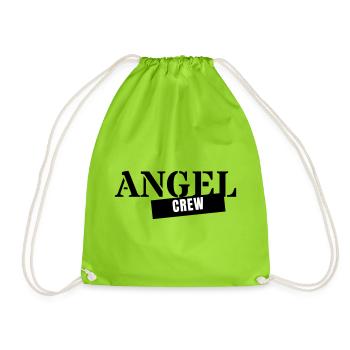 Angel Crew - Angler Angelverein Petriheil Team - Turnbeutel - Neongrün - Vorne