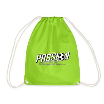 Passion mondiale pour le football - Sac de sport léger - vert néon - Devant