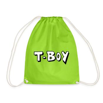 T-Boy Transboy LGBTQ Pride - Illustration - Turnbeutel - Neongrün - Vorne