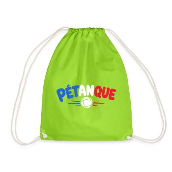 Pétanque Arc en Couleurs - Sac de sport léger - vert néon - Devant