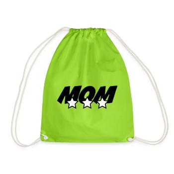 Beste Mama - Muttertag - Turnbeutel - Neongrün - Vorne
