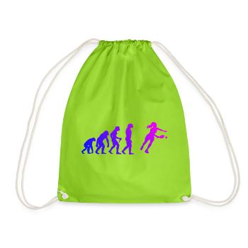 Pickleball player gift for pickleball pro fans - Drawstring Bag - neon green - Front