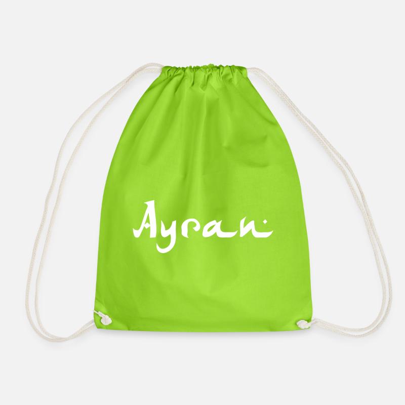 ayran - Drawstring Bag - neon green