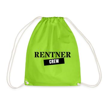 Équipage retraité - Équipe de cadeaux de retraite - Sac de sport léger - vert néon - Devant