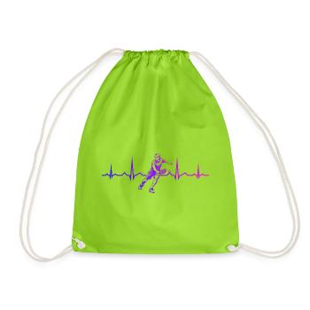 Pickleball players Fans love pickleball sports - Drawstring Bag - neon green - Front