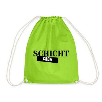 Équipe de nuit - Collègues de nuit de travail - Sac de sport léger - vert néon - Devant