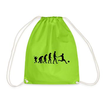 Footballer Evolution: Dominate from the Ground Up - Drawstring Bag - neon green - Front