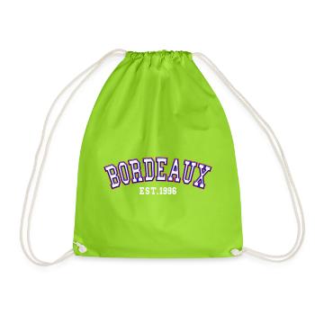 Bordeaux Est. 1996 - Drawstring Bag - neon green - Front