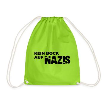 Kein_Bock_auf_Nazis - Turnbeutel - Neongrün - Vorne