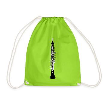 oboe - Drawstring Bag - neon green - Front