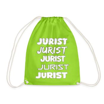 Occupation Lawyer - Drawstring Bag - neon green - Front