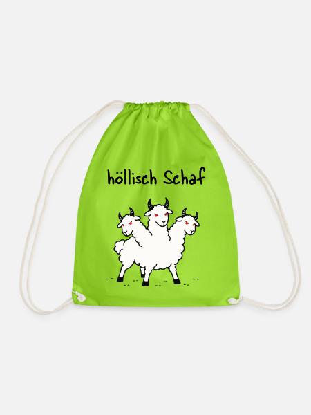 höllisch Scharf - Turnbeutel - Neongrün