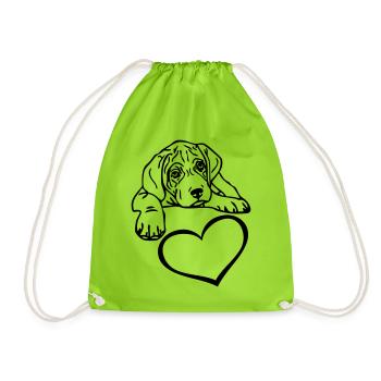 canecorsopuppy2 - Sac de sport léger - vert néon - Devant
