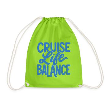 Cruise Life Balance - Turnbeutel - Neongrün - Vorne