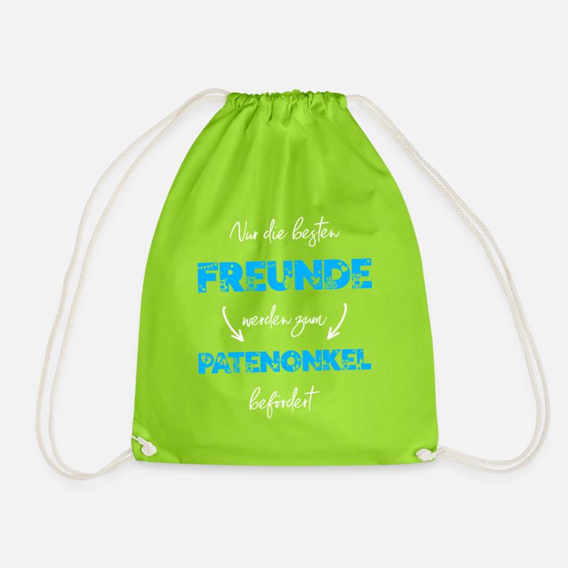 Zum Patenonkel befördert - Turnbeutel - Neongrün