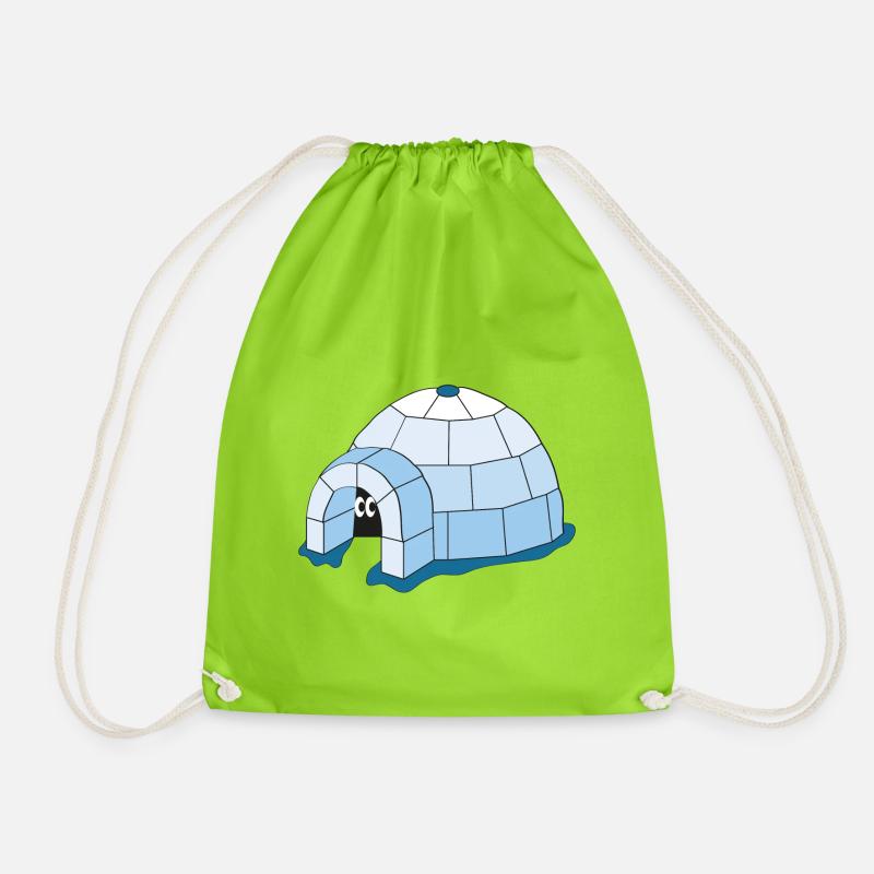 Iglu - Turnbeutel - Neongrün