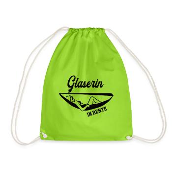 Glaserin in Rente Rentenbeginn Glaserei Meisterin - Turnbeutel - Neongrün - Vorne