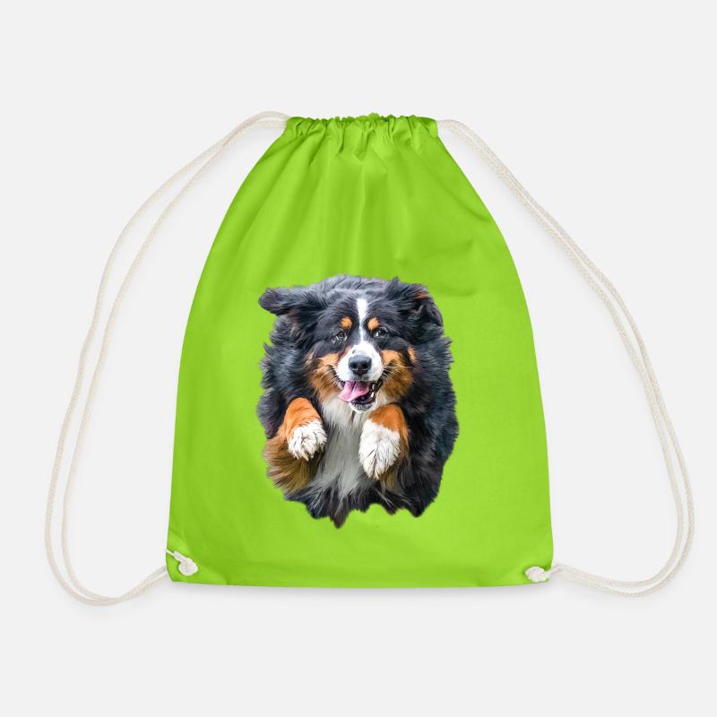 Berner Sennenhund - Turnbeutel - Neongrün