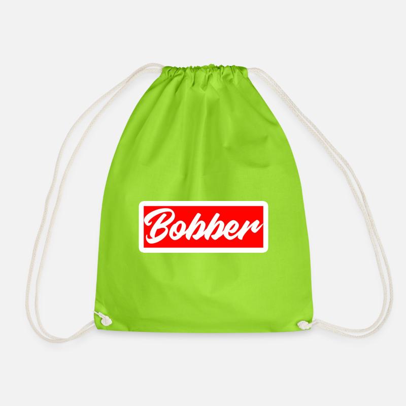 bobber chopper biker cruisen aufkleber sticker - Turnbeutel - Neongrün