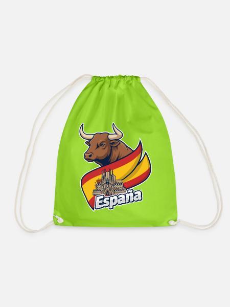 Toro Español con Barcelona - Turnbeutel - Neongrün