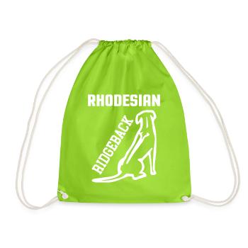 Rhodesian Ridgeback - Sac de sport léger - vert néon - Devant