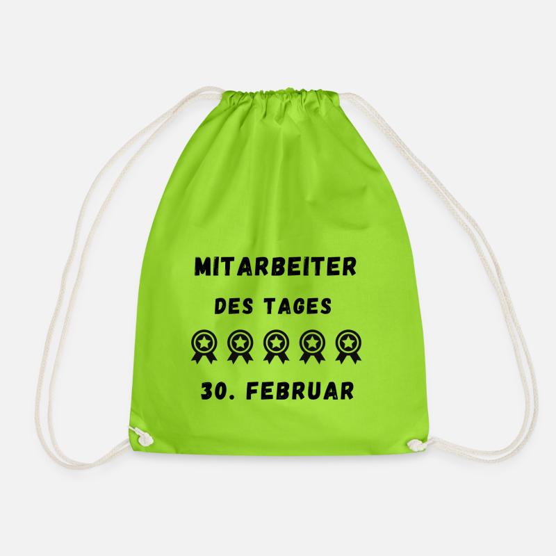 Mitarbeiter des Tages - Turnbeutel - Neongrün