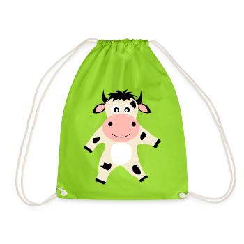 Vache Fermier Fermier Cadeaux Drôles - Sac de sport léger - vert néon - Devant