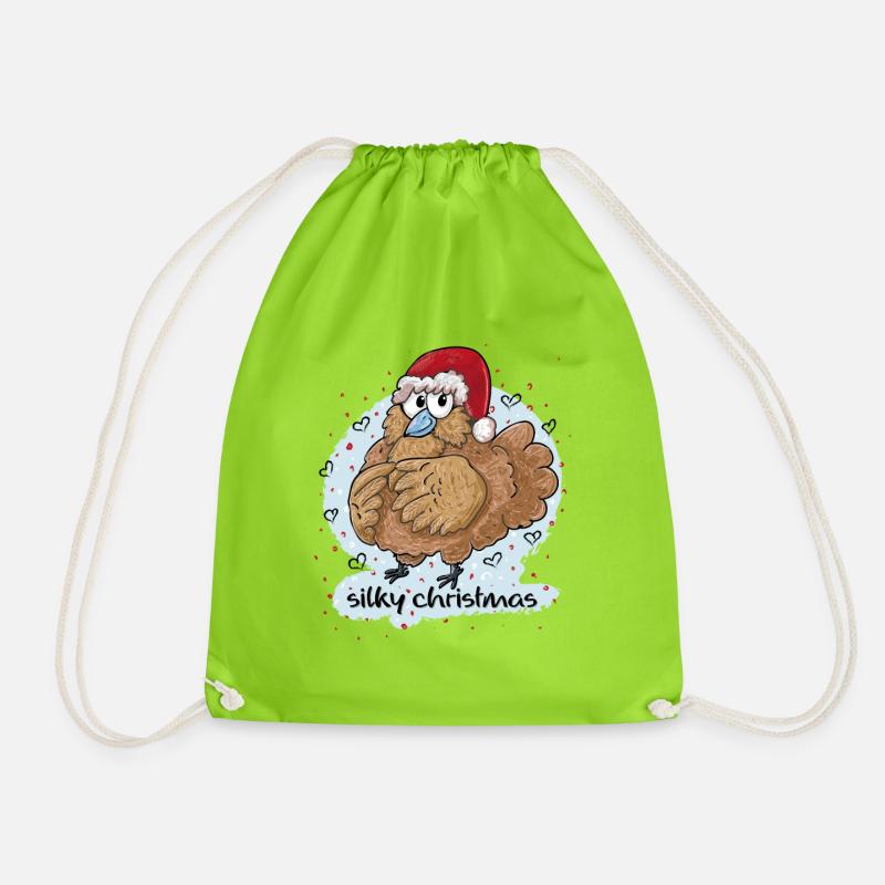 Noël soyeux - Sac de sport léger - vert néon
